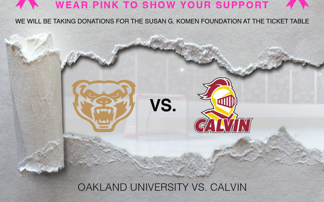 Breast Cancer Awareness Game Friday Night vs Calvin