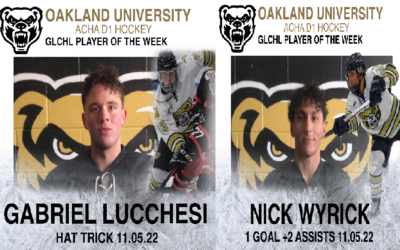 Lucchesi and Wyrick Named As GLCHL Players of The Week