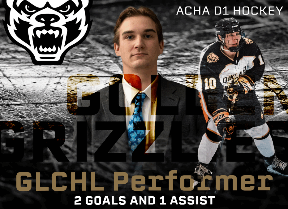 Jack Anderson Named As One Of GLCHL Players of The Week